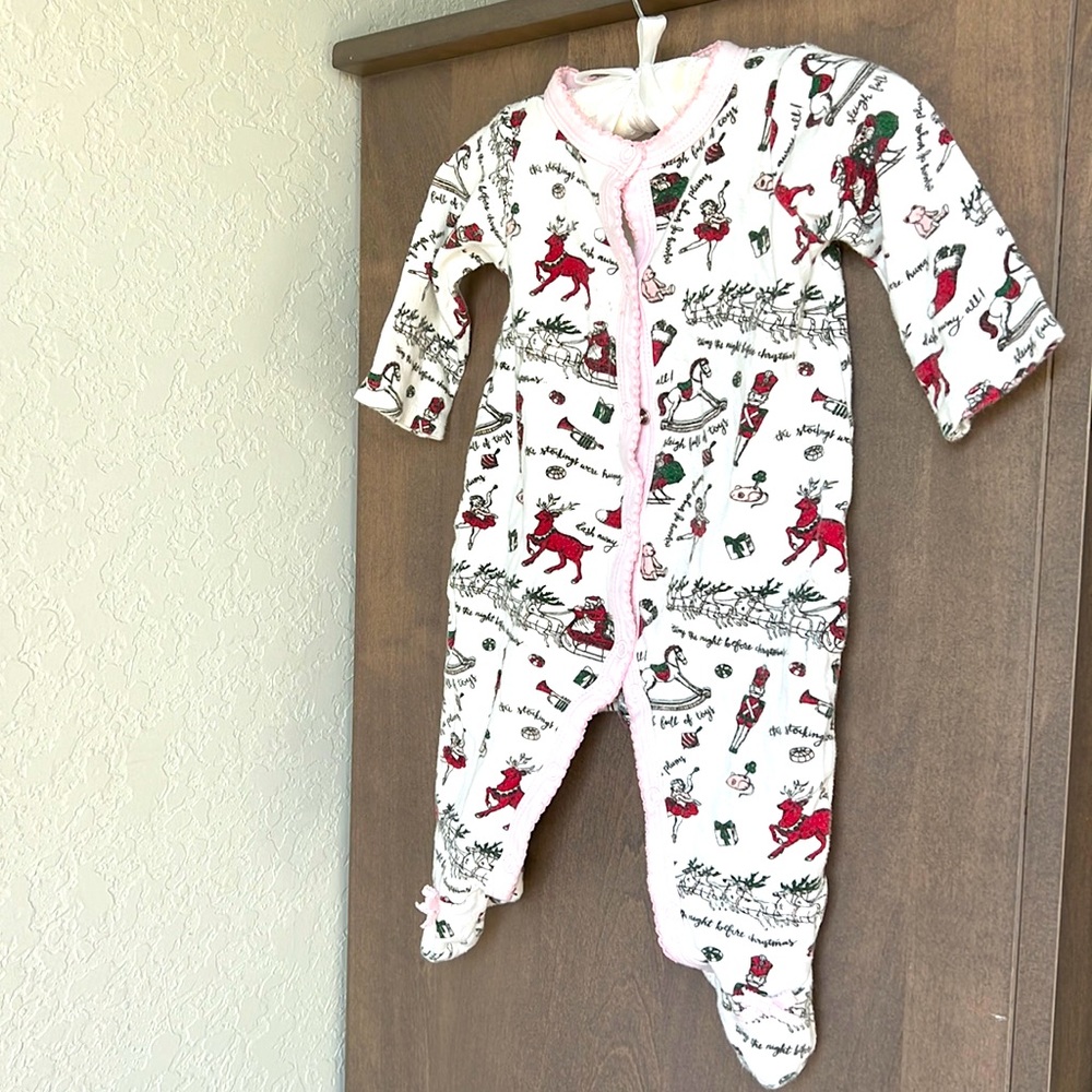 Mud pie butt flap sleeper Christmas theme 🎅🏻🩰🎁